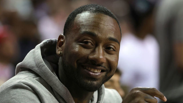 LAS VEGAS, NEVADA - JULY 07: NBA player John Wall attends a game between the Houston Rockets and the Orlando Magic during the 2022 NBA Summer League at the Thomas & Mack Center on July 07, 2022 in Las Vegas, Nevada.