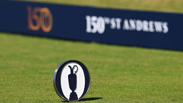 ST ANDREWS, SCOTLAND - JULY 10: A detail of a tee marker during a practice round prior to The 150th Open at St Andrews Old Course on July 10, 2022 in St Andrews, Scotland.