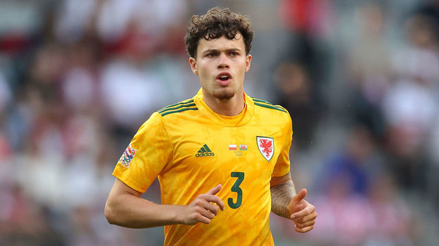 WROCLAW, POLAND - JUNE 01: Neco Williams of Wales during the UEFA Nations League League A Group 4 match between Poland and Wales at Tarczynski Arena on June 1, 2022 in Wroclaw, Poland.