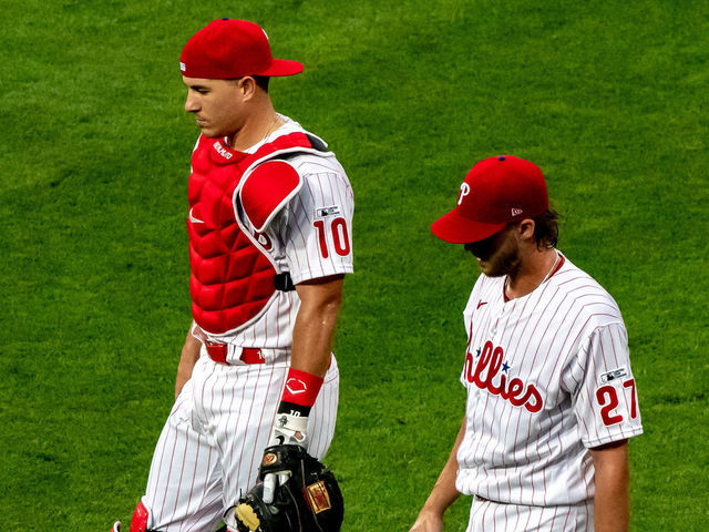 PHILADELPHIA, PA - JULY 24: Philadelphia Phillies Catcher J.T.