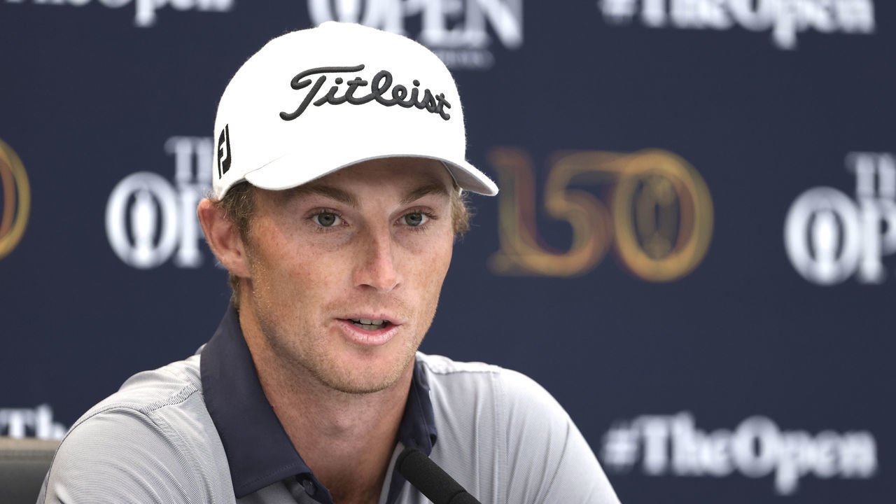 USA's Will Zalatoris during a press conference on practice day three of The Open at the Old Course, St Andrews. Picture date: Tuesday July 12, 2022.