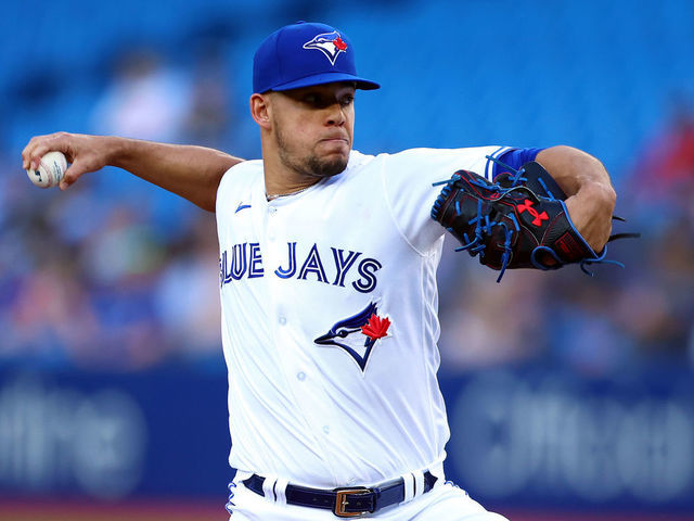 This is a Saturday, March 19, 2022 photo of pitcher Jose Berrios