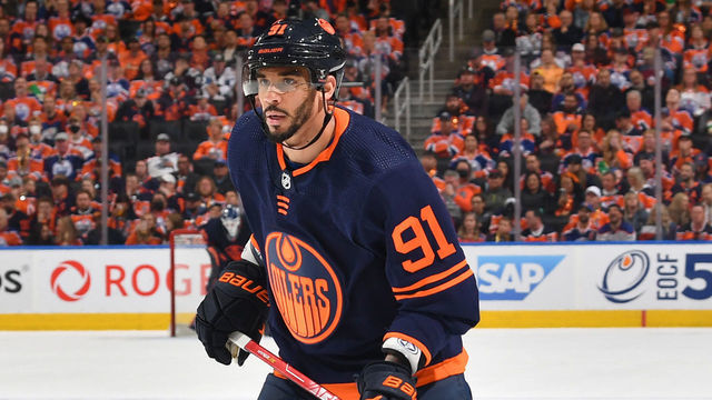 EDMONTON, AB - JUNE 4: Evander Kane #91 of the Edmonton Oilers skates during Game Three of the Western Conference Final of the 2022 Stanley Cup Playoffs against the Colorado Avalanche on June 4, 2022 at Rogers Place in Edmonton, Alberta, Canada.