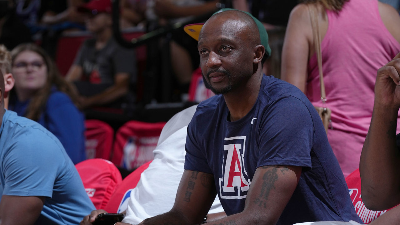 LAS VEGAS, NV - JULY 12: NBA Legend, Jason Terry attends a game between the Memphis Grizzlies and the Brooklyn Nets during the 2022 Las Vegas Summer League on July 12, 2022 at the Cox Pavilion in Las Vegas, Nevada NOTE TO USER: User expressly acknowledges and agrees that, by downloading and/or using this Photograph, user is consenting to the terms and conditions of the Getty Images License Agreement. Mandatory Copyright Notice: Copyright 2022 NBAE