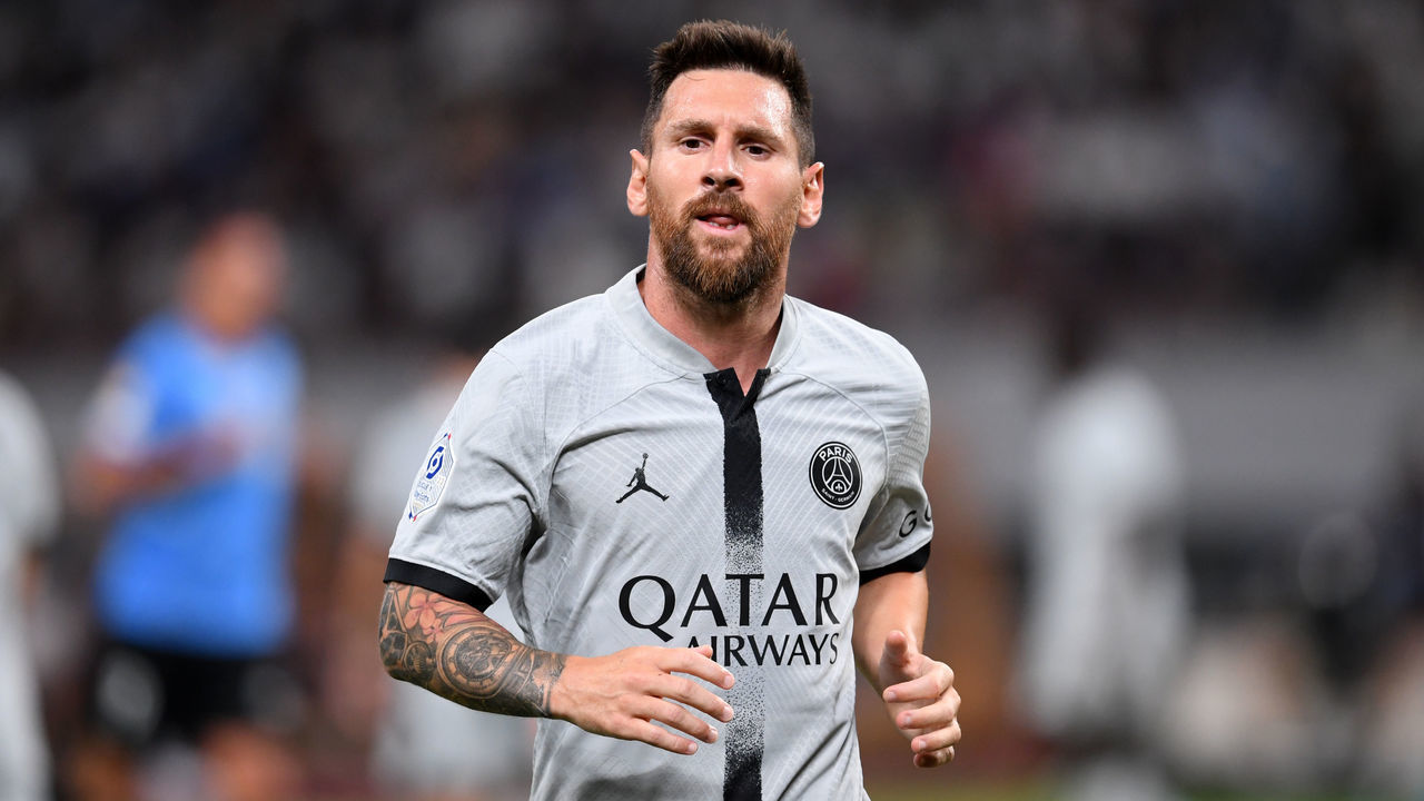 TOKYO, JAPAN - JULY 20: Lionel Messi of Paris Sait-Germain is seen during the preseason friendly match between Paris Saint-Germain and Kawasaki Frontale at National Stadium on July 20, 2022 in Tokyo, Japan.