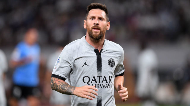 TOKYO, JAPAN - JULY 20: Lionel Messi of Paris Sait-Germain is seen during the preseason friendly match between Paris Saint-Germain and Kawasaki Frontale at National Stadium on July 20, 2022 in Tokyo, Japan.