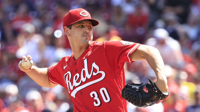 CINCINNATI, OHIO - JULY 02: Tyler Mahle #30 of the Cincinnati Reds throws a pitch in the game against the Atlanta Braves at Great American Ball Park on July 02, 2022 in Cincinnati, Ohio.