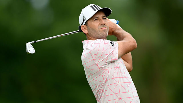 MUNICH, GERMANY - JUNE 24: Sergio Garcia of Spain on the 12th tee during the second round of the BMW International Open at Golfclub Munchen Eichenried on June 24, 2022 in Munich, Germany.