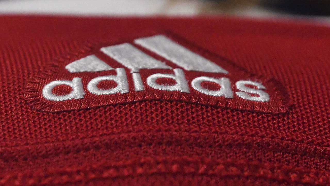 MONTREAL, QC - NOVEMBER 09: The Adidas patch seen on a Montreal Canadiens jersey during warmups against the Los Angeles Kings at Centre Bell on November 9, 2021 in Montreal, Canada. The Los Angeles Kings defeated the Montreal Canadiens 3-2 in overtime.