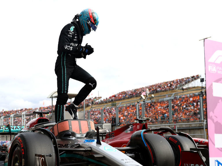 George Russell earns 1st career pole ahead of Hungarian GP | theScore.com