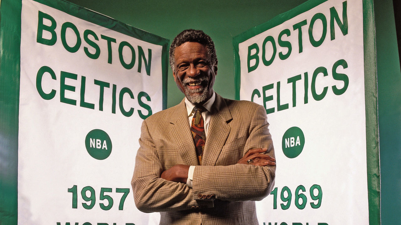 BOSTON- 1996: Bill Russell of the Boston Celtics poses for a photo in 1996 in Boston, Massachusetts. Mandatory Copyright Notice: Copyright 1996 NBAE
