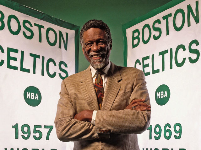 BOSTON- 1996: Bill Russell of the Boston Celtics poses for a photo in 1996 in Boston, Massachusetts. Mandatory Copyright Notice: Copyright 1996 NBAE