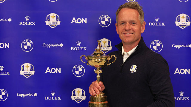 WEST PALM BEACH, FLORIDA - AUGUST 01: 2023 European Ryder Cup Captain Luke Donald poses for a portrait on August 01, 2022 in West Palm Beach, Florida.