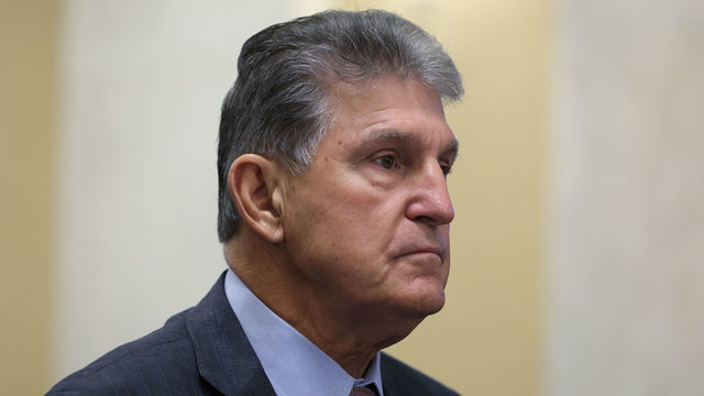 WASHINGTON, DC - AUGUST 03: U.S. Sen. Joe Manchin (D-WV) testifies during a hearing on the Electoral Count Act before Senate Rules and Administration Committee at Russell Senate Office Building on Capitol Hill August 3, 2022 in Washington, DC. The committee held a hearing “to examine the Electoral Count Act, focusing on the need for reform.”