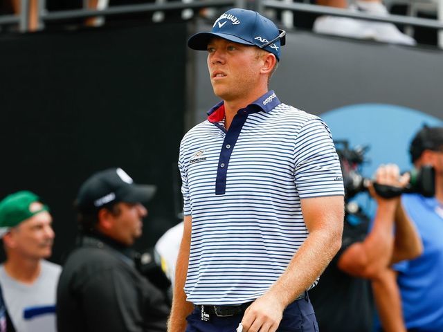 BEDMINSTER, NJ - JULY 31: Talor Gooch at the 1st tee during the 3rd round of the LIV Golf Invitational Series Bedminster on July 31, 2022 at Trump National Golf Club in Bedminster, New Jersey.