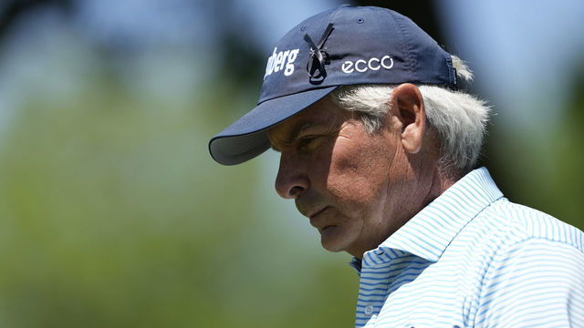 DES MOINES, IOWA - JUNE 03: Fred Couples walks off the third tee box during the first round of the Principal Charity Classic at Wakonda Club on June 03, 2022 in Des Moines, Iowa.