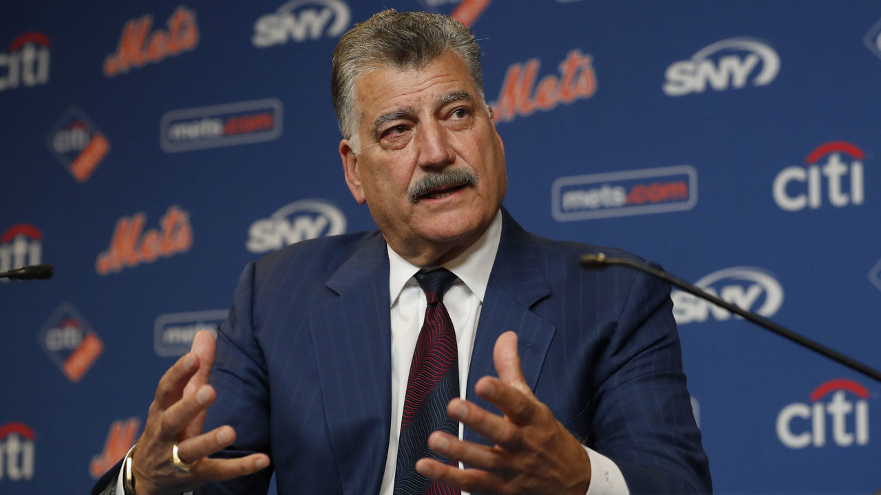 NEW YORK, NEW YORK - JULY 09: Former New York Met and current broadcaster Keith Hernandez speaks during a press conference before a game between the Mets and the Miami Marlins at Citi Field on July 09, 2022 in New York City. The team is retiring Hernandez' #17 prior to the start of the game.