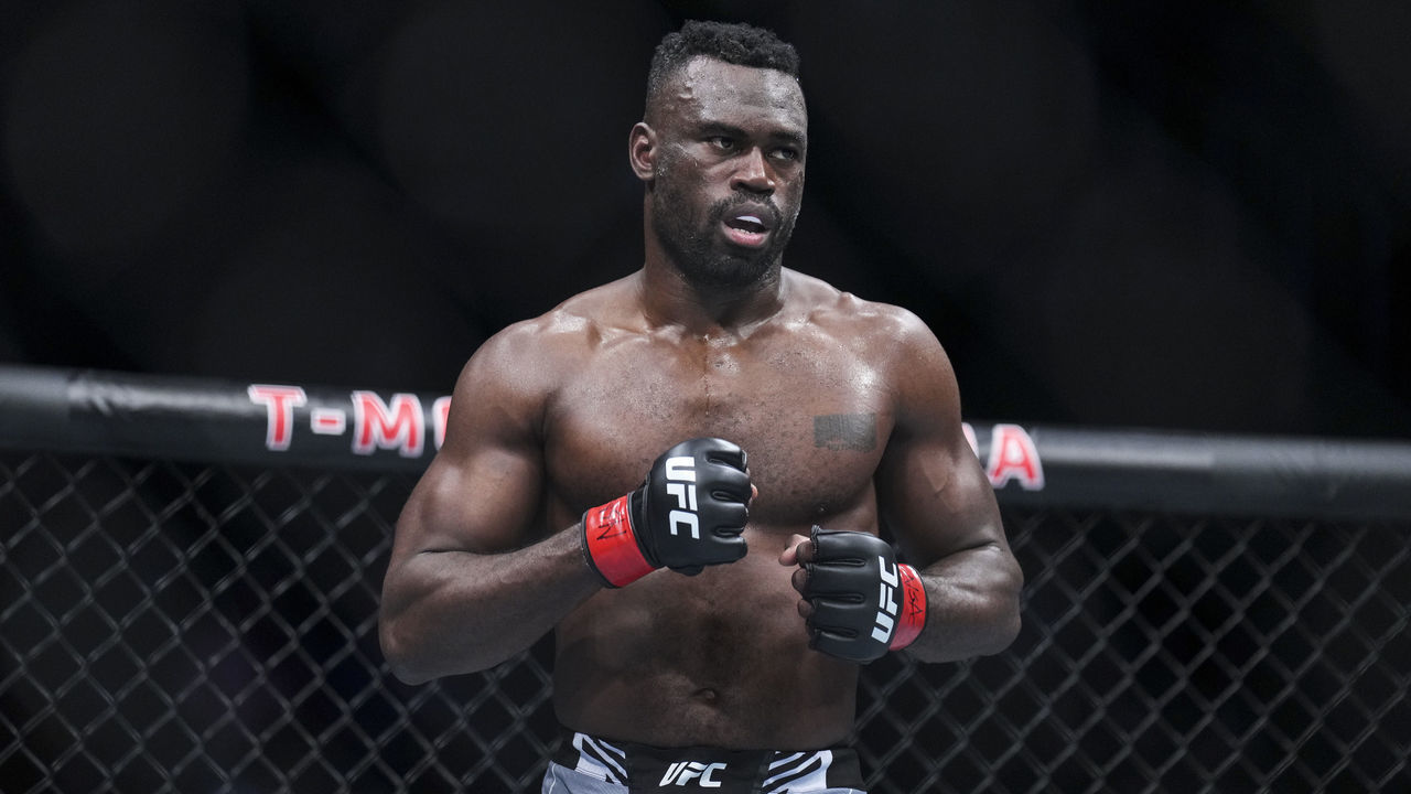 LAS VEGAS, NEVADA - JULY 02: Uriah Hall of Jamaica enters the Octagon in a middleweight fight during the UFC 276 event at T-Mobile Arena on July 02, 2022 in Las Vegas, Nevada.