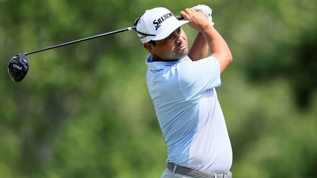 MEMPHIS, TENNESSEE - AUGUST 12: J.J. Spaun of the United States plays his shot from the 17th tee during the second round of the FedEx St. Jude Championship at TPC Southwind on August 12, 2022 in Memphis, Tennessee.