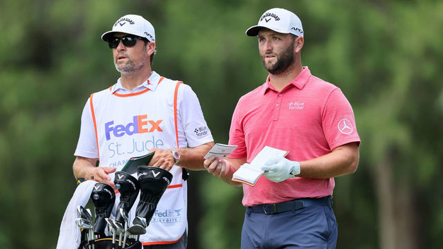 MEMPHIS, TENNESSEE - AUGUST 14: Jon Rahm of Spain waits to play his shot from the seventh tee during the final round of the FedEx St. Jude Championship at TPC Southwind on August 14, 2022 in Memphis, Tennessee.