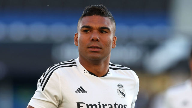 HELSINKI, FINLAND - AUGUST 09: Casemiro of Real Madrid in action during the Real Madrid CF training session ahead of the UEFA Super Cup Final 2022 at Helsinki Olympic Stadium on August 09, 2022 in Helsinki, Finland.