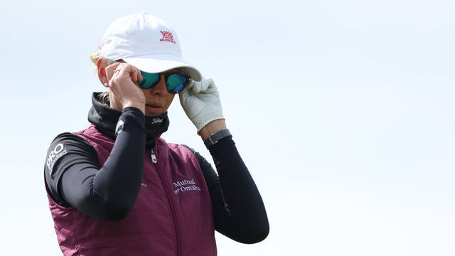 GULLANE, SCOTLAND - AUGUST 06: Jessica Korda of the United States looks on during Day Three of the AIG Women's Open at Muirfield on August 06, 2022 in Gullane, Scotland.