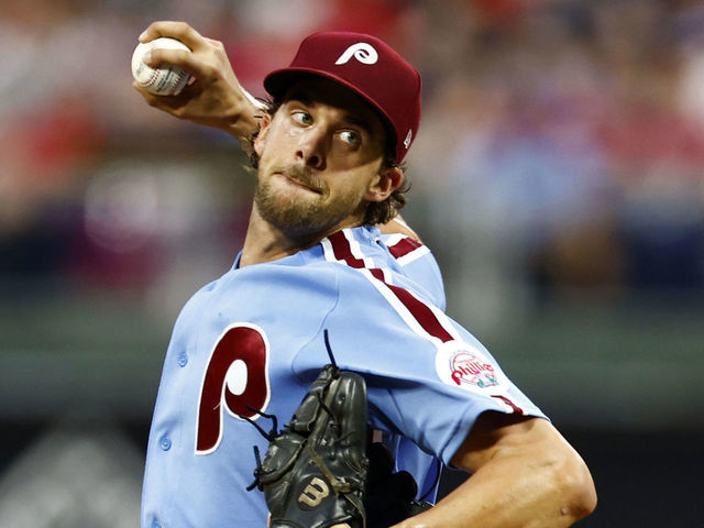 Pitcher Aaron Nola of the Philadelphia Phillies delivers a pitch News  Photo - Getty Images