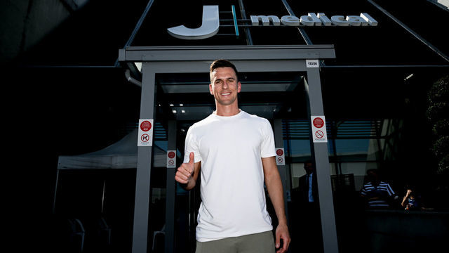 TURIN, ITALY - AUGUST 25: Juventus New Signing Arek Milik Medical Tests on August 25, 2022 in Turin, Italy.