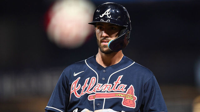 PITTSBURGH, PA - AUGUST 23: Dansby Swanson #7 of the Atlanta Braves in action during the game against the Pittsburgh Pirates at PNC Park on August 23, 2022 in Pittsburgh, Pennsylvania.