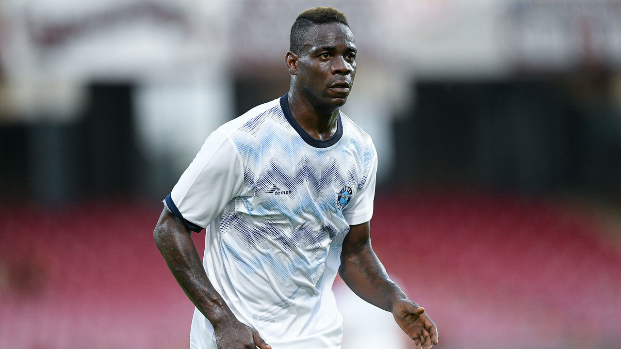 Mario Balotelli of Adana Demirspor looks on during the 1st Angelo Iervolino Trophy match between Adana Demirspor and Reggina 1914 at Stadio Arechi, Salerno, Italy on 30 July 2022.