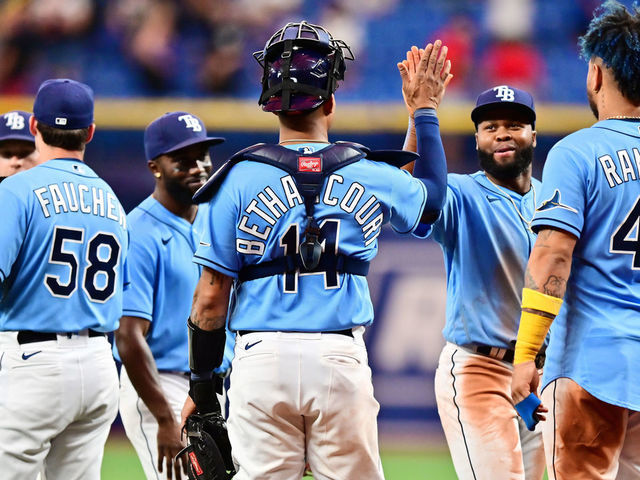 Randy Arozarena, Manuel Margot, and Wander Franco of the Tampa Bay News  Photo - Getty Images