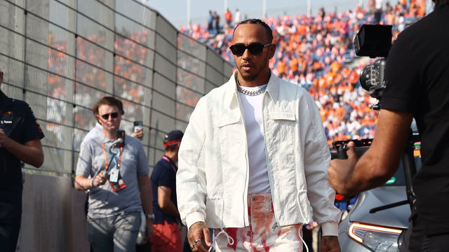 Lewis Hamilton of Mercedes before the Formula 1 Grand Prix of The Netherlands at Zandvoort circuit in Zandvoort, Netherlands on September 4, 2022.