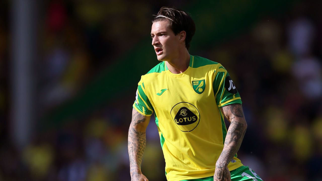 Norwich City's Mathias Normann during the Premier League match at Carrow Road, Norwich. Picture date: Sunday May 22, 2022.