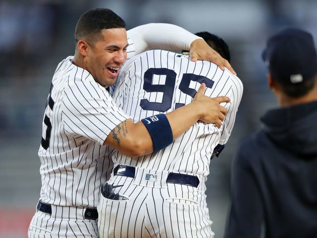 Yankees sweep Twins twinbill, clinch 30th consecutive winning season | theScore.com