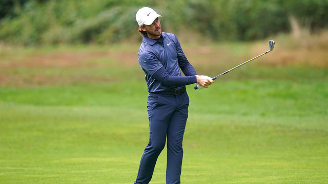 England's Tommy Fleetwood plays from the 16th fairway during day one of the BMW PGA Championship at Wentworth Golf Club, Virginia Water. Picture date: Thursday September 8, 2022.