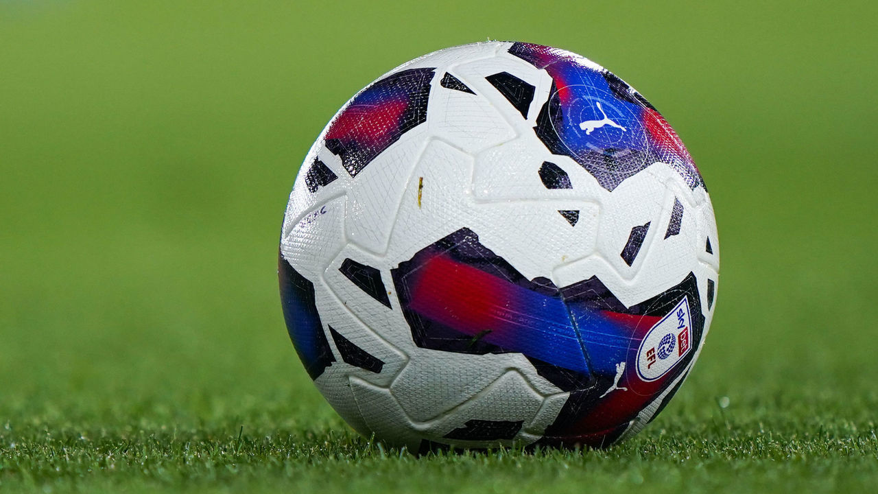 A general view of the Official EFL Match Ball during the Sky Bet Championship match at Carrow Road, Norwich. Picture date: Friday August 19, 2022.