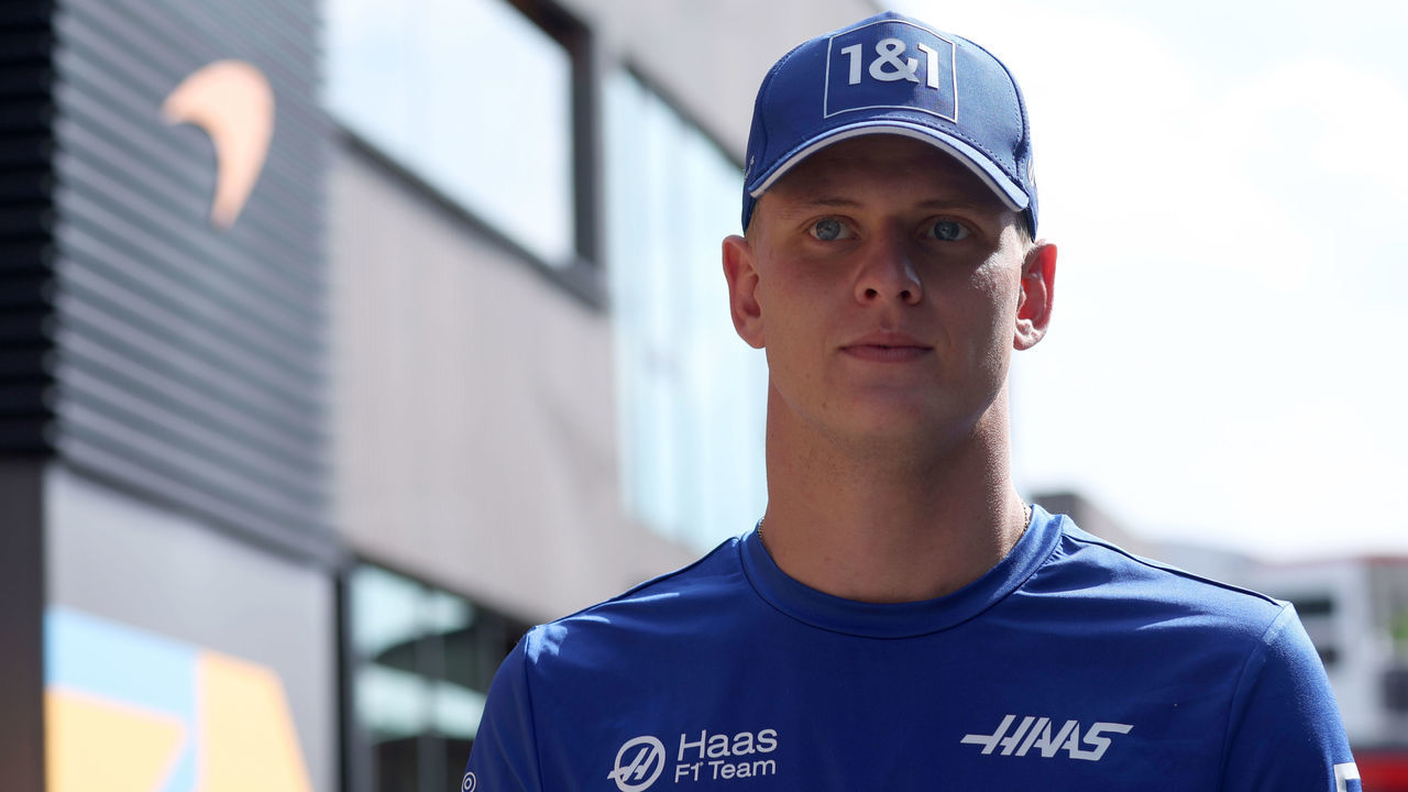 AUTODROMO NAZIONALE, MONZA, ITALY - 2022/09/08: Mick Schumacher of Haas F1 Team in the paddock during previews ahead of the F1 Grand Prix of Italy.