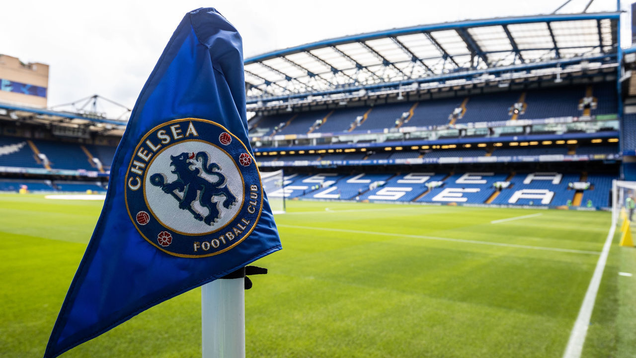 LONDON, ENGLAND - AUGUST 27: A general view of the Stamford Bridge stadium during the Premier League match between Chelsea FC and Leicester City at Stamford Bridge on August 27, 2022 in London, United Kingdom.