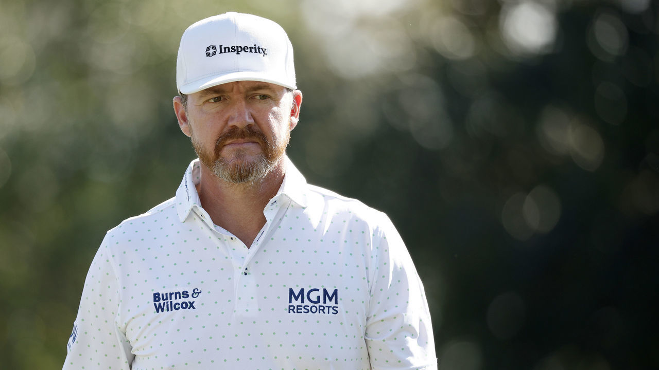 PALM HARBOR, FLORIDA - MARCH 17: Jimmy Walker of the United States walks off the seventh green during the first round of the Valspar Championship on the Copperhead Course at Innisbrook Resort and Golf Club on March 17, 2022 in Palm Harbor, Florida.