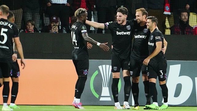 SILKEBORG, DENMARK - SEPTEMBER 15: LIVE image from the UEFA Conference League Group B match between Silkeborg IF and West Ham United at Jysk Park on September 15, 2022 in Silkeborg, Denmark.
