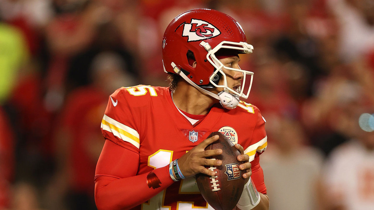 Chiefs quarterback Patrick Mahomes has 11 interceptions, but