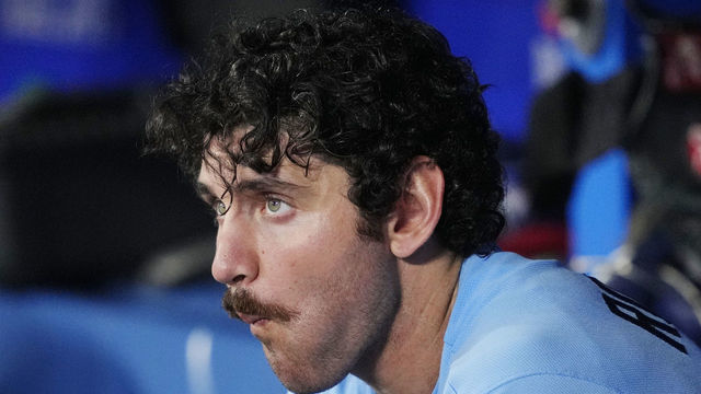 TORONTO, ON - SEPTEMBER 18: Jordan Romano #68 of the Toronto Blue Jays looks on from the dugout after a blown save opportunity against the Baltimore Orioles in the ninth inning at the Rogers Centre on September 18, 2022 in Toronto, Ontario, Canada.