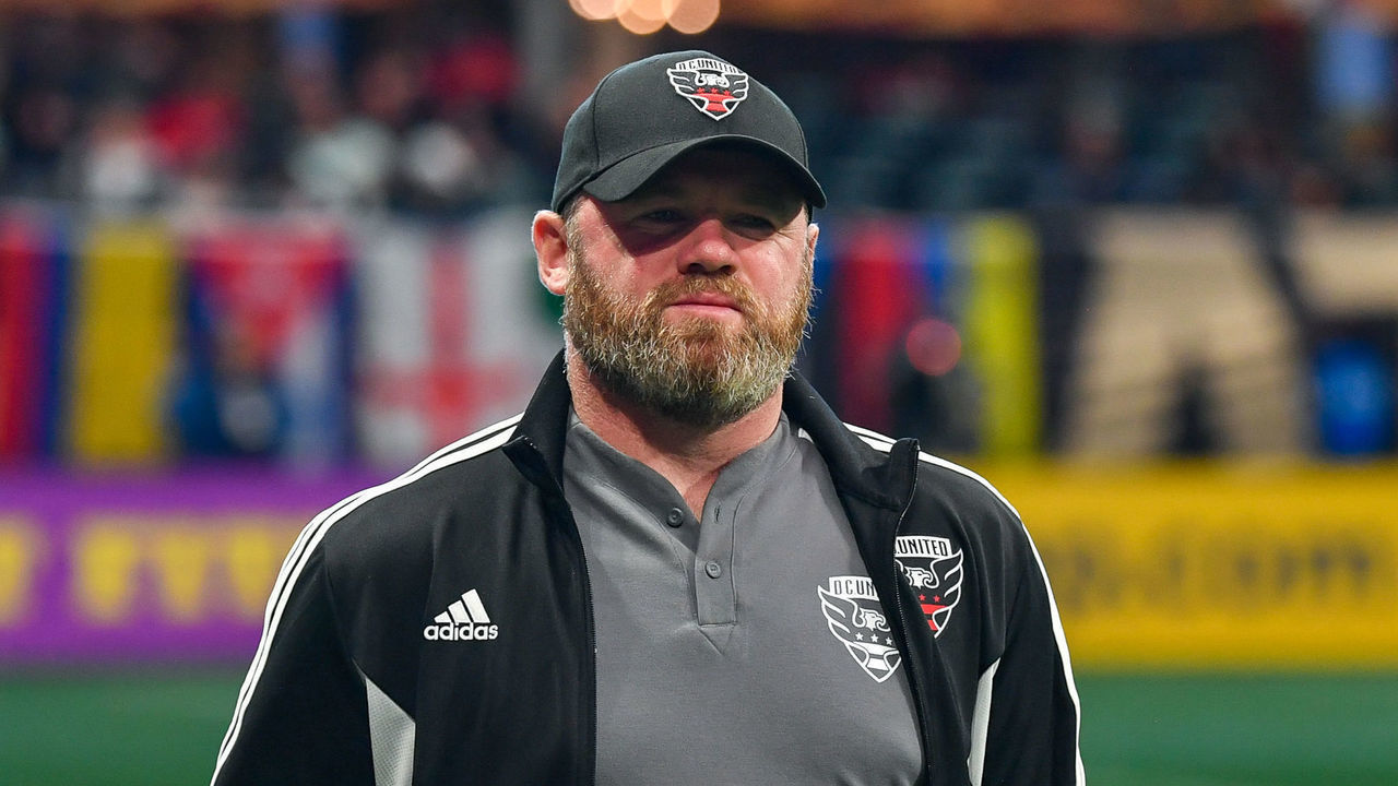ATLANTA, GA AUGUST 28: D.C. United head coach Wayne Rooney prior to the start of the MLS match between D.C. United and Atlanta United FC on August 28th, 2022 at Mercedes-Benz Stadium in Atlanta, GA.