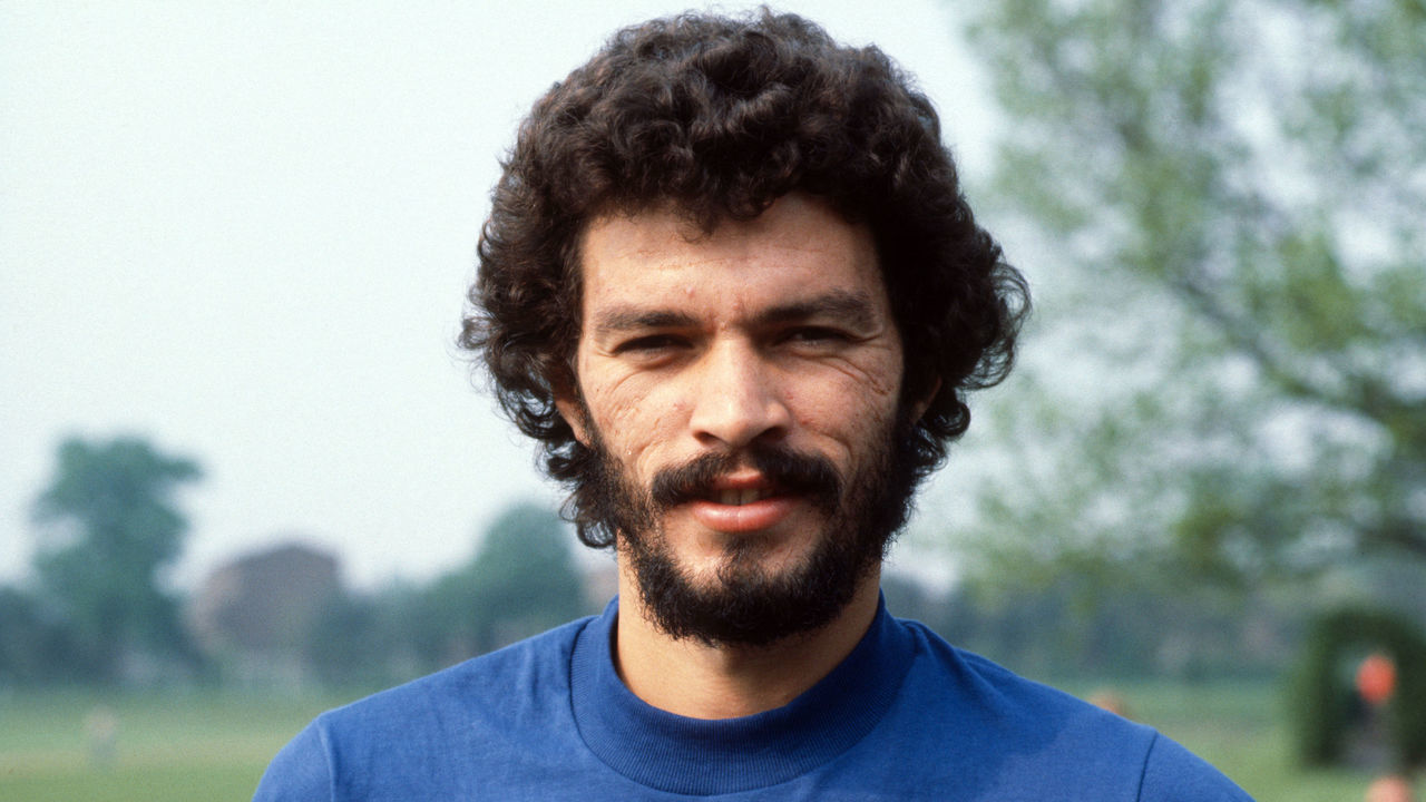 11 May 1981 - International Football - Brazil Training - Socrates of Brazil -