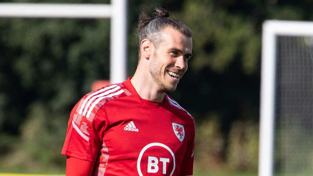 HENSOL, WALES - SEPTEMBER 21: Gareth Bale during the Wales training session at The Vale Resort on September 21, 2022 in Hensol, Wales.