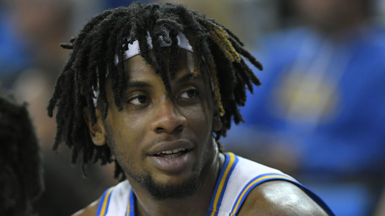 LOS ANGELES, CA - DECEMBER 01: Jalen Hill #24 of the UCLA Bruins during a game against the San Jose State Spartans at Pauley Pavilion on December 1, 2019 in Los Angeles, California. UCLA won 93-64.