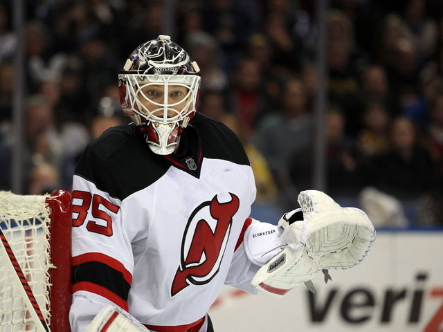 Devils' Schneider on reviewing goalie interference: 'We're more worried about getting run over'
