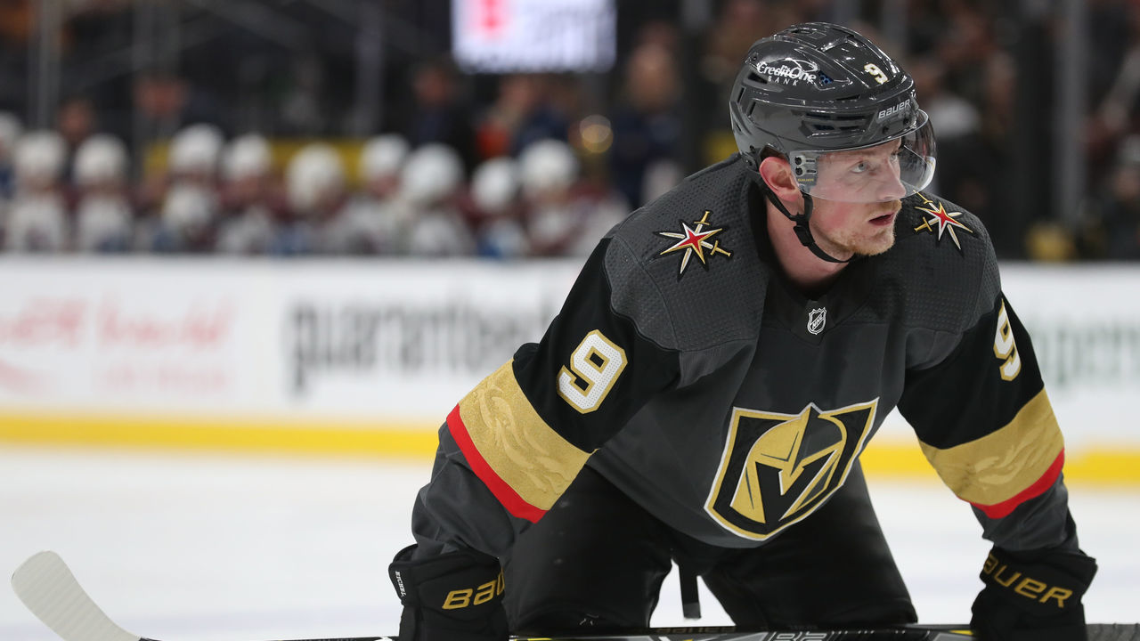LAS VEGAS, NEVADA - FEBRUARY 16: Jack Eichel #9 of the Vegas Golden Knights skates during the second period against the Colorado Avalanche at T-Mobile Arena on February 16, 2022 in Las Vegas, Nevada.