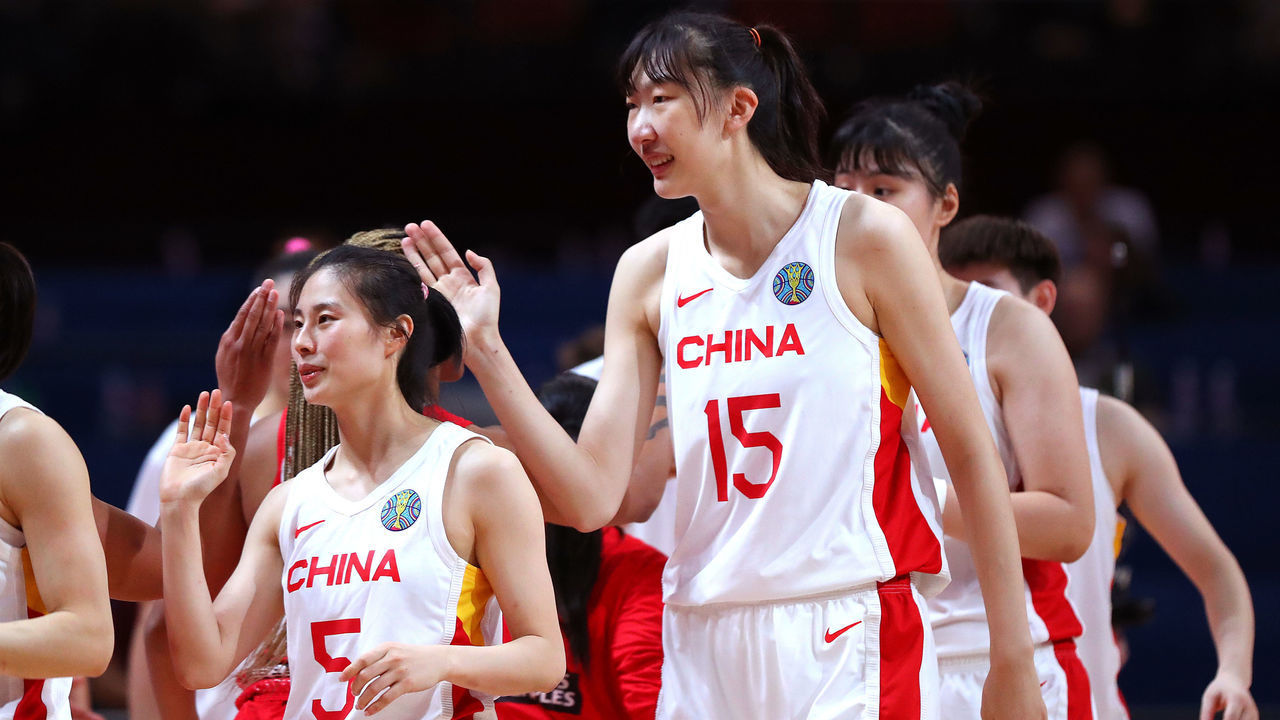 SYDNEY, AUSTRALIA - SEPTEMBER 26: Xu Han of China reacts after the win during the 2022 FIBA Women's Basketball World Cup Group A match between China and Puerto Rico at Sydney Superdome, on September 26, 2022, in Sydney, Australia.