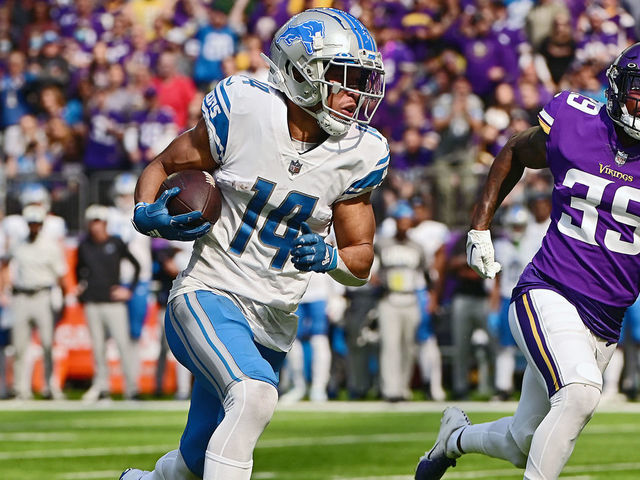 MINNEAPOLIS, MN - SEPTEMBER 25: Detroit Lions Wide Receiver D.J.